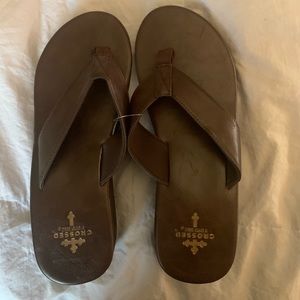 Cute Crossed by Gypsy Soule flip flops
